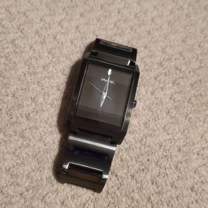Mens black fossil watch